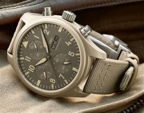 iwc big pilot top gun 48mm|IWC mojave desert chronograph.